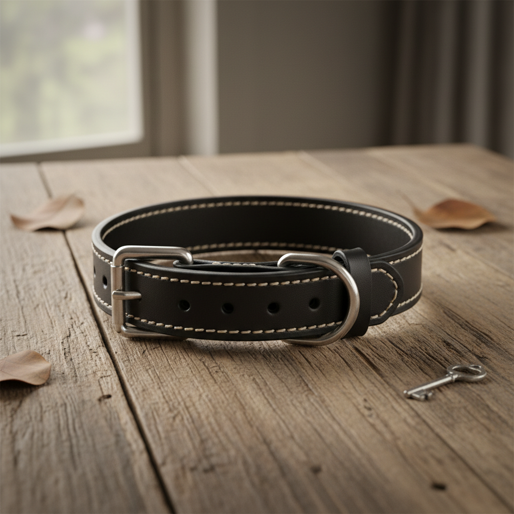 Custom leather dog collars